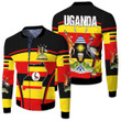 1sttheworld Clothing - Uganda Active Flag Fleece Winter Jacket A35
