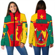 1sttheworld Clothing - Cameroon Active Flag Women Padded Jacket a35