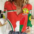 1sttheworld Clothing - Madagascar Active Flag Women Casual Shirt A35