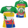 1sttheworld Clothing - Comoros Bincjou Women V-neck T-Shirt A35