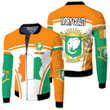 1sttheworld Clothing - Ivory Coast Active Flag Fleece Winter Jacket A35