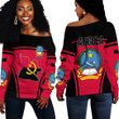 1sttheworld Clothing -  Angola Active Flag Off Shoulder Sweater A35