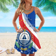 1sttheworld Clothing - Cape Verde Special Flag Strap Summer Dress A35