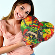 1sttheworld Heart Shaped Pillow - Ethiopia 3D Pattern Heart Shaped Pillow | africazone.store
