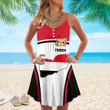1sttheworld Clothing - Yemen Bincjou Strap Summer Dress A35