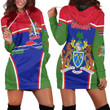 1sttheworld Clothing - Gambia Active Flag Hoodie Dress A35