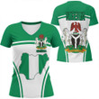 1sttheworld Clothing - Nigeria Bincjou Women V-neck T-Shirt A35
