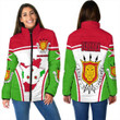 1sttheworld Clothing - Burundi Active Flag Women Padded Jacket a35