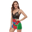 1sttheworld Clothing - South Sudan Active Flag Back Strap Cami Dress A35