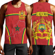 1sttheworld Clothing - Morocco Active Flag Men Tank Top A35
