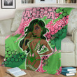 Africa Zone Premium Blanket -  AKA  Sorority Special Girl Premium Blanket A35
