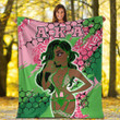 Africa Zone Premium Blanket -  AKA  Sorority Special Girl Premium Blanket A35