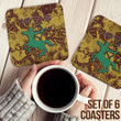 Africa Zone Coasters (Sets of 6) - Iota Phi Theta Sport Style Coasters A31