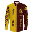 Africa Zone Clothing - Iota Phi Theta Unique Long Sleeve Button Shirt A35 | Africa Zone