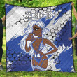 Africa Zone Quilt -  Zeta Phi Beta  Sorority Special Girl Quilt A35