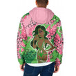 Africa Zone Clothing - AKA Sorority Special Girl Hooded Padded Jacket A35 | Africa Zone