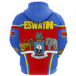 1sttheworld Clothing - Eswatini Active Flag Hoodie A35