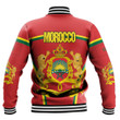 1sttheworld Clothing - Morocco Active Flag Baseball Jacket A35
