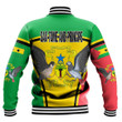 1sttheworld Clothing - Sao Tome and Principe Active Flag Baseball Jacket A35