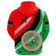 1sttheworl Clothing - Libya Special Flag Zip Hoodie A35