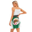 1sttheworld Clothing - Algeria Active Flag Women's V-neck Cami Dress A35