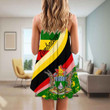 1sttheworld Clothing - Zimbabwe Special Flag Strap Summer Dress A35