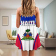 1sttheworld Clothing - Haiti Bincjou Strap Summer Dress A35