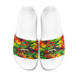 1sttheworld Slide Sandals - Ethiopia 3D Pattern Slide Sandals A35
