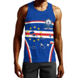 1sttheworld Clothing - Cape Verde Active Flag Men Tank Top A35