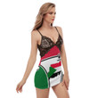 1sttheworld Clothing - Sudan Active Flag Back Strap Cami Dress A35