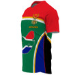 1sttheworld Clothing - South Africa Active Flag Baseball Jersey A35