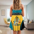 1sttheworld Clothing - Bahamas Bincjou Strap Summer Dress A35
