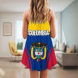1sttheworld Clothing - Colombia Bincjou Strap Summer Dress A35