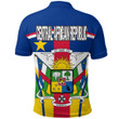 1sttheworld Clothing - Central African Republic Active Flag Polo Shirt A35