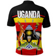 1sttheworld Clothing - Uganda Active Flag Polo Shirt A35