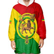 1sttheworld Clothing - Ethiopia Lion Haile Selassie Oodie Blanket Hoodie A35 | 1sttheworld