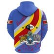 1sttheworl Clothing - Eswatini Special Flag Zip Hoodie A35
