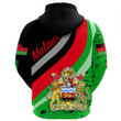 1sttheworl Clothing - Malawi Special Flag Zip Hoodie A35