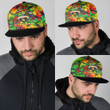1sttheworld Snapback Hat - Ethiopia 3D Pattern Snapback Hat A35