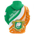 1sttheworl Clothing - Ivory Coast Special Flag Zip Hoodie A35