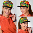 1sttheworld Snapback Hat - Ethiopia 3D Pattern Snapback Hat A35