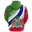 1sttheworl Clothing - Gambia Special Flag Zip Hoodie A35