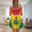 1sttheworld Clothing - Ghana Bincjou Strap Summer Dress A35