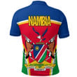 1sttheworld Clothing - Namibia Active Flag Polo Shirt A35