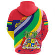 1sttheworl Clothing - Mauritius Special Flag Zip Hoodie A35