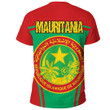 1sttheworld Clothing - Mauritania Active Flag T-Shirt A35