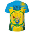 1sttheworld Clothing - Rwanda Active Flag T-Shirt A35