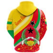 1sttheworl Clothing - Guinea Bissau Special Flag Zip Hoodie A35