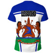 1sttheworld Clothing - Lesotho Active Flag T-Shirt A35