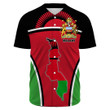 1sttheworld Clothing - Malawi Active Flag Baseball Jersey A35
